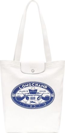 Longchamp x Constantin Riant Le Pliage Cotton Canvas Tote in Ecru at Nordstrom
