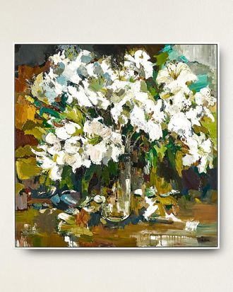 John-Richard Elegant Still Life Original Oil Painting on Canvas by Gu Feng