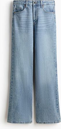 H&M Bootcut High Waist Jeans in Light Denim Blue at Nordstrom, Size 18