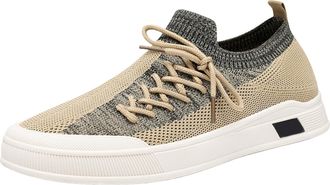 Generic Flat Training Shoes Men Mens Casual Mesh Shoes Breathable Walking Sneaker Lightweight Driving Footwear Summer House Trainer Outdoor Travel Shoe with S