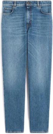 Max Mara Straight Jeans - Dames - Loose Fit Jeans - Blauw - XL - Jeans