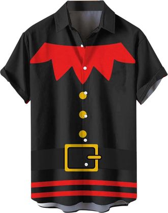 Generic Mens Christmas Shirt for Family Photos Going Christmas Mens Flannel A&m Men Shirts Solid Colour Maynox Compression Green S Winter Thick T