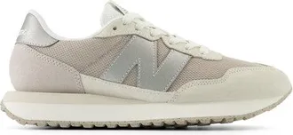 New Balance Donna 237 in Beige/Bianca, Pelle, Taglia 36.5