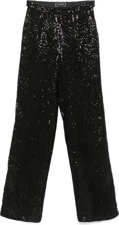 Styland Pantaloni con paillettes - Nero