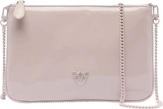 Pinko Stijlvolle schoudertassen in roze - Dames - Schoudertassen - Roze - ONE Size - Polyester - Tassen