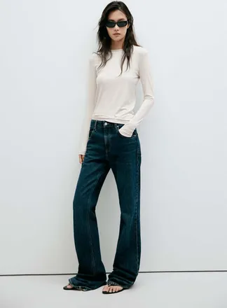 Mango Maglietta avvitata maniche lunghe grezzo - Donna - XXS - MANGO