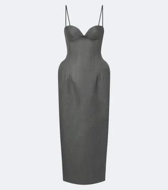Magda Butrym Wool bustier dress