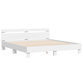 Berkfield Home Durable Bed Frame without Mattress White 160x200 cm