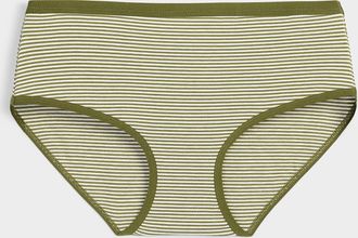 Miiyu Womens Elastic-trim stretch Hipster Panties Organic cotton & TENCEL TM modal