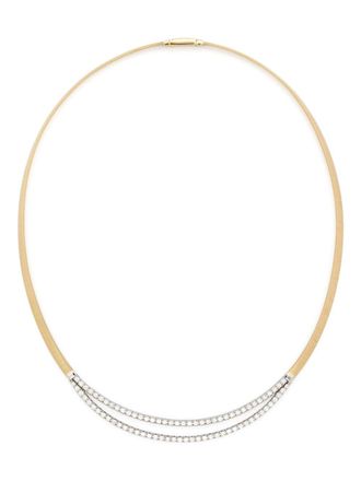 Marco Bicego 18kt geelgouden halsketting met diamant
