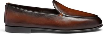 Santoni Schoenen, Heren, Bruin, 44 1/2 EU, Leer, Vibe Loafer