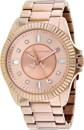 Juicy Couture Womens Stella Champagne Round 40mm