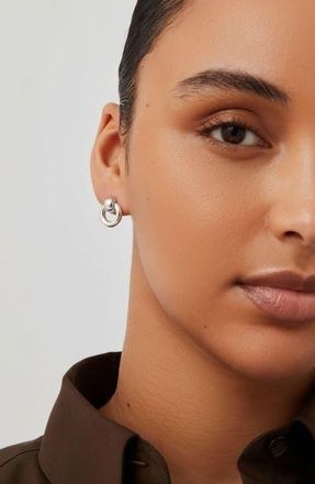 JENNY BIRD Faye Mini Puffy Knocker Earrings in High Polish Silver at Nordstrom