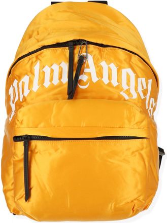Palm Angels Mens Yellow/White Backpack