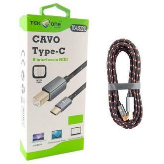 Trade Shop Trade Shop - Tipo Usb Type C En Interfaccia Type B Midi 3 Metri Art. To-us221l