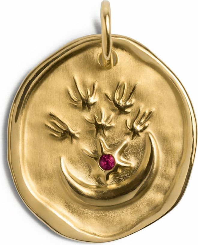 Birthstone Coin Pendant in 18K Gold Vermeil/ruby at Nordstrom