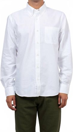 C.O.F. STUDIO Button Down American Oxford Shirt In White