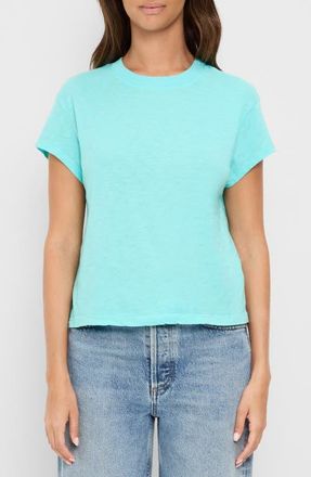 Michael Stars Grayson Chopped Crewneck T-Shirt in Aruba at Nordstrom