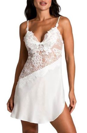 In Bloom by Jonquil Marry Me Lace & Satin Chemise in Ivory at Nordstrom Rack, Size X-Small