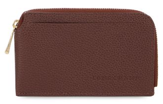 Longchamp Womens Leather Wallet Coffee & Purses