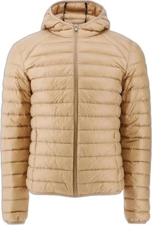 Jott Heren donsjas met capuchon - Heren - Winterjassen - Bruin - 4XL - Denim - Jassen