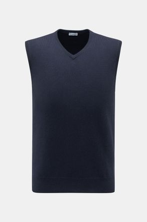 Braun Hamburg Men - Cashmere sweater vest navy
