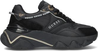 Guess Zwarte Textiel Lage Sneakers Micola - Dames - Sneakers - Zwart - 37 EU - Schoenen