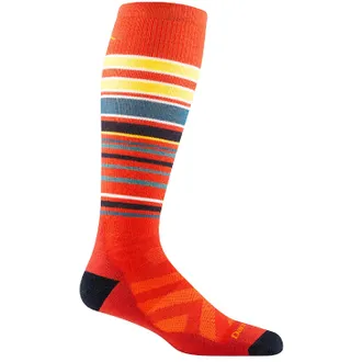 Darn Tough Mens Snowpack Over-the-Calf Midweight Ski and Snowboard Socks Orange XL