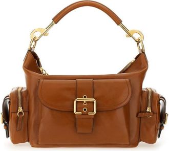 Chlo&eacute; Brown Logo Large Shoulder Bag