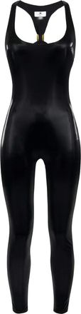 Elisabetta Franchi vinyl jumpsuit - Black
