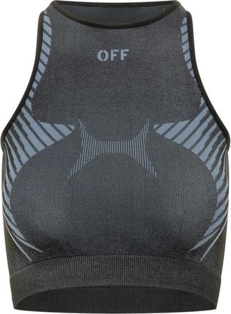 Off-white Racing Seamless Top - Dames - Tops zonder mouwen - Blauw - XS - Tops