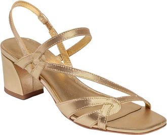 Bernardo Gyoda Leather Mid Heel Sandal