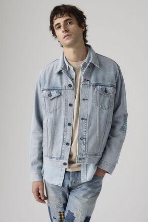 Levi's Trucker Jacket - Hombre - XL - Azul / Sashiko Patch
