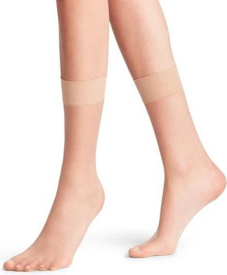 Falke Shelina 12 Denier Ultra Sheer Dress Socks in Powder at Nordstrom, Size Medium