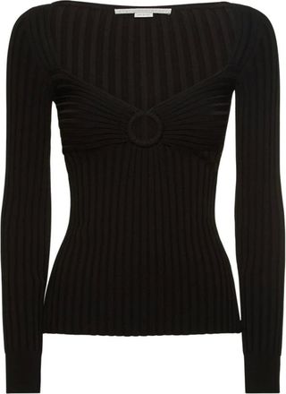 Stella McCartney Dames, Blouses & Shirts, Zwart, Maat: S Viscose