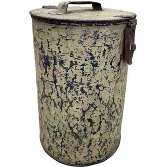 Wanderlust Deco Bid&oacute;n De Metal Acabado Artesanal 29x29x41h Cm