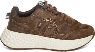 No Name Carter Jogger - Dames - Sneakers - Bruin - 40 EU - Leer - Schoenen