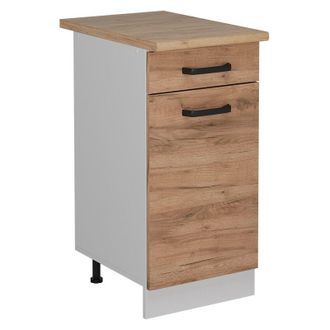 Vicco Mueble Bajo De Cocina R-line, Roble Dorado, 40 Cm Et Roble