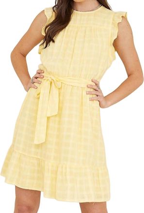 Bella Dahl Belted Tiered Ruffle Dress In Wild Flower