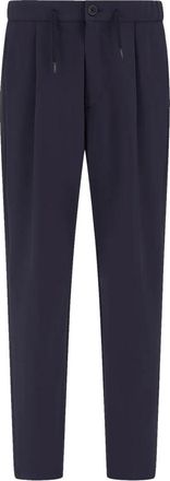 Herno Light Comfort Stretch Geweven Broek - Heren - Slim Fit Broeken - Blauw - L - Polyester - Broeken