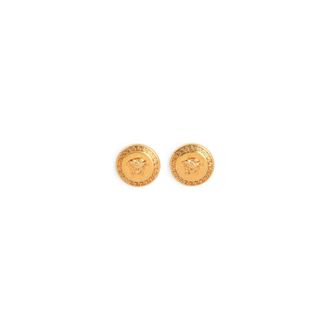 Versace Golden Medusa Stud Earrings