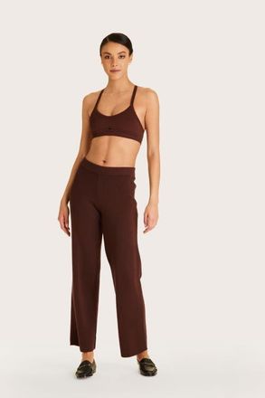 Alala Spencer Knit Trouser in Coffee at Nordstrom, Size X-Small X 29