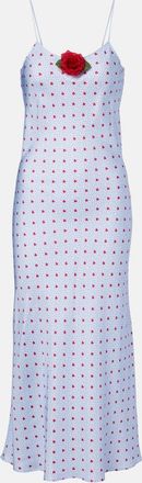 Rodarte Abito sottoveste in seta con stampa