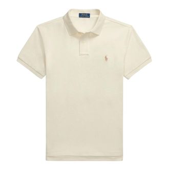 Ralph Lauren Polo in piqu&eacute; slim fit - - Tops - Uomo - Beige - M