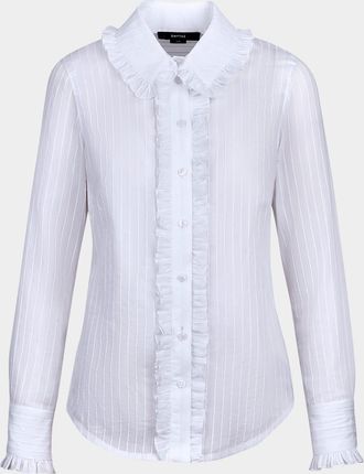 Smythe Ruffle-Trim Shirt