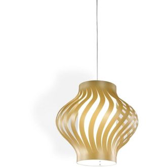 Linea Zero Sospensione Da Esterno Moderna Helios Polilux New Gold 1 Luce E27