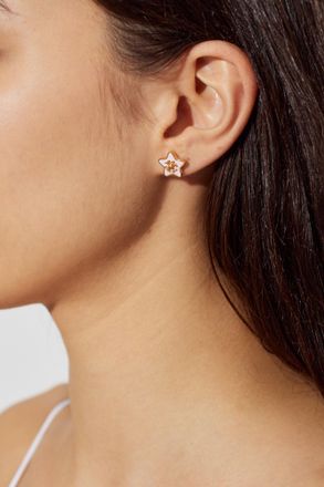 Tory Burch Star-shaped Earrings, Womens, Pink