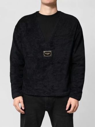Dolce & Gabbana cotton v-neck sweatshirt