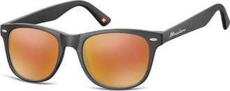 Montana Eyewear MS10 MS10F Mens Sunglasses Black Size 53