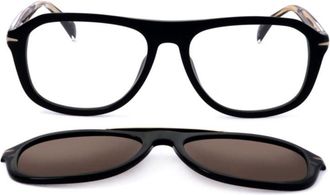 David Beckham Db 7006/G/Cs Rectangular Black Acetate Eyeglass Frames
